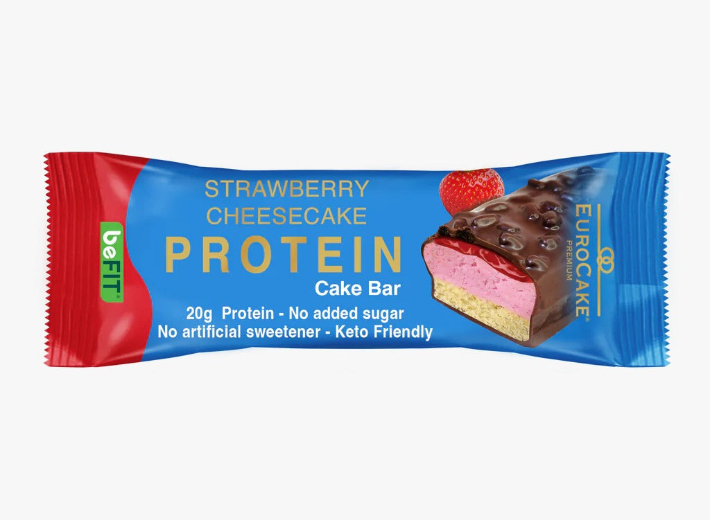 Euro Cake Strawberry Cheesecake Protein Cake Bar 65Gm