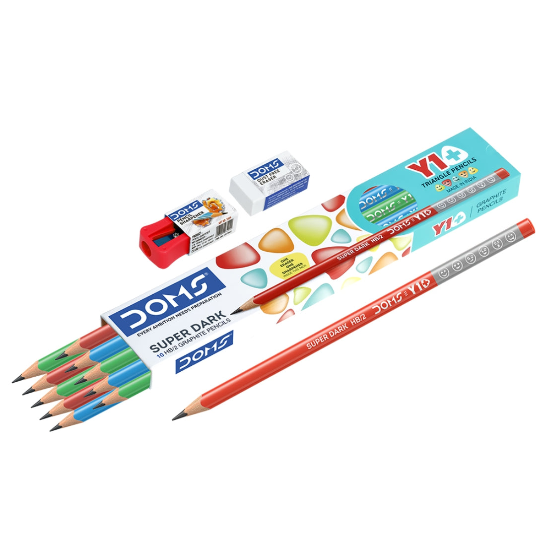 Doms 12P Y1 Triangle Pencils 1Pk