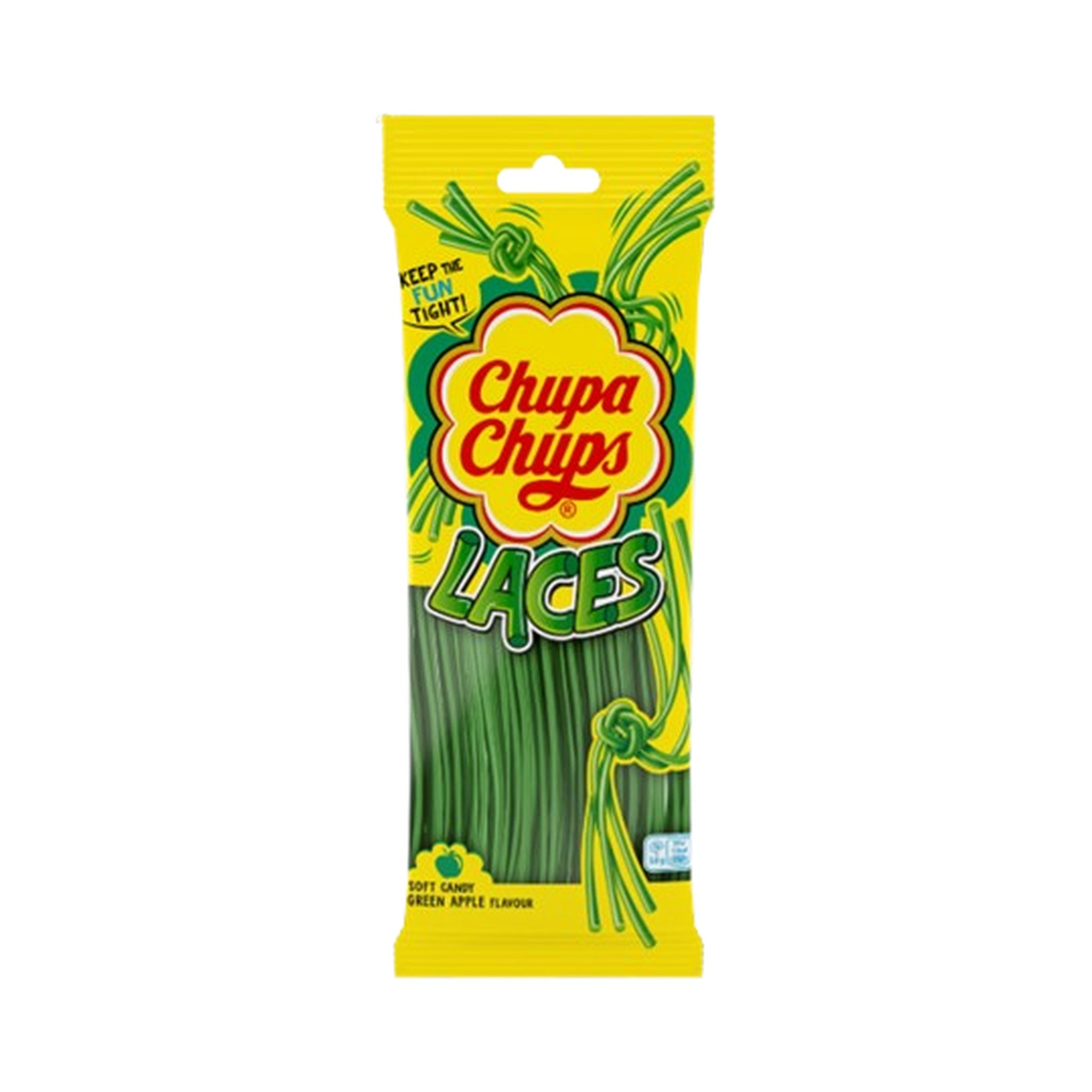 Chupa Chups Green Apple Flavour Sour Belts 90Gm