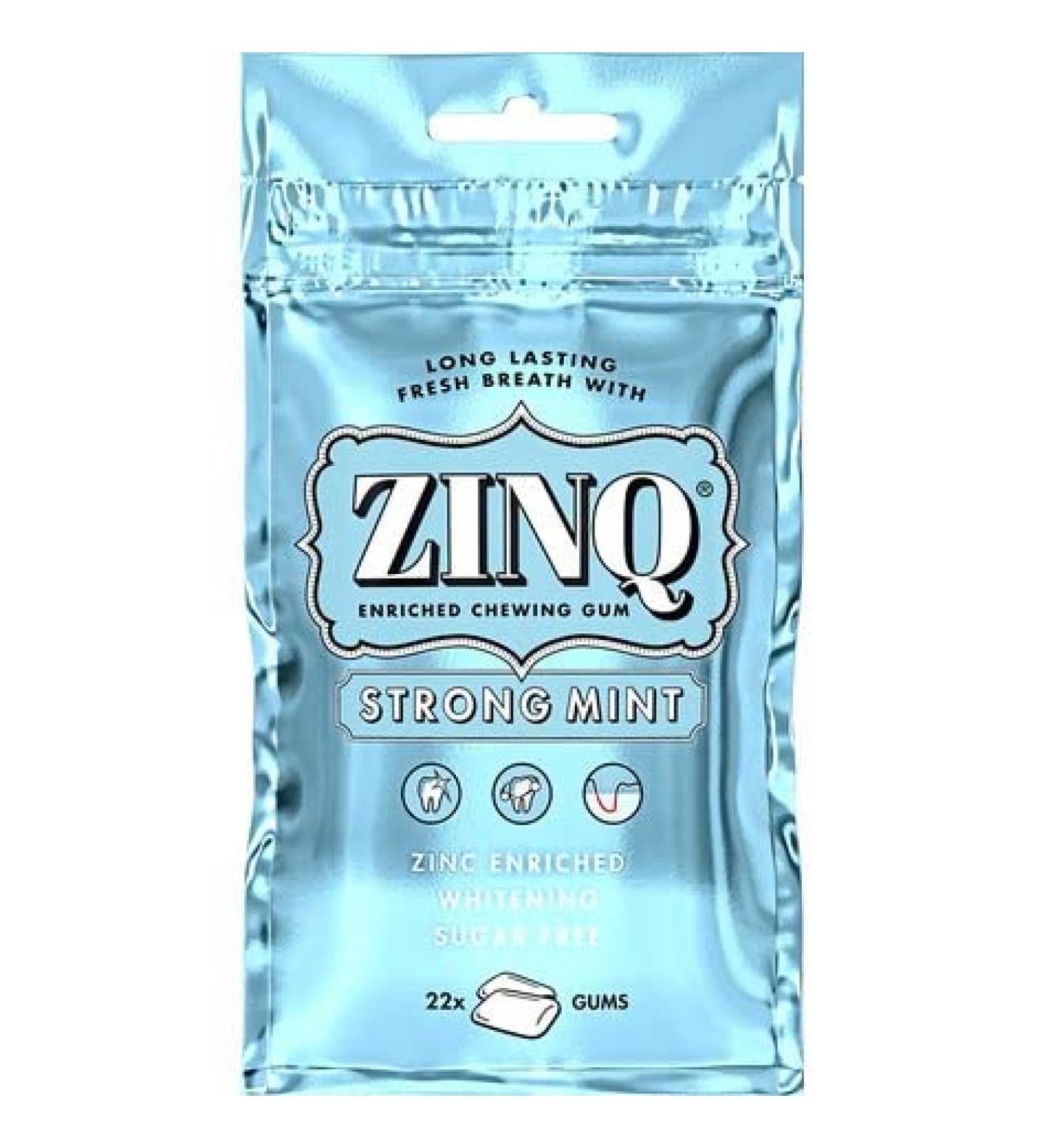 Zinq Strongmint Chewing Gum 31.5Gm