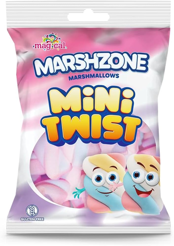 Marshzone Mini Twists Marshmallows 150Gm