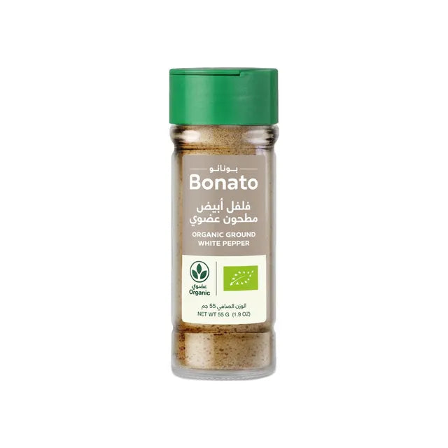 Bonato Ground White Organic Pepper 55Gm