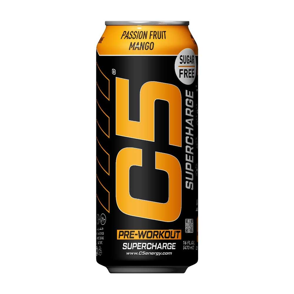 C5 Passion Fruit Mango Superchare Pre Workout Drink 473Ml