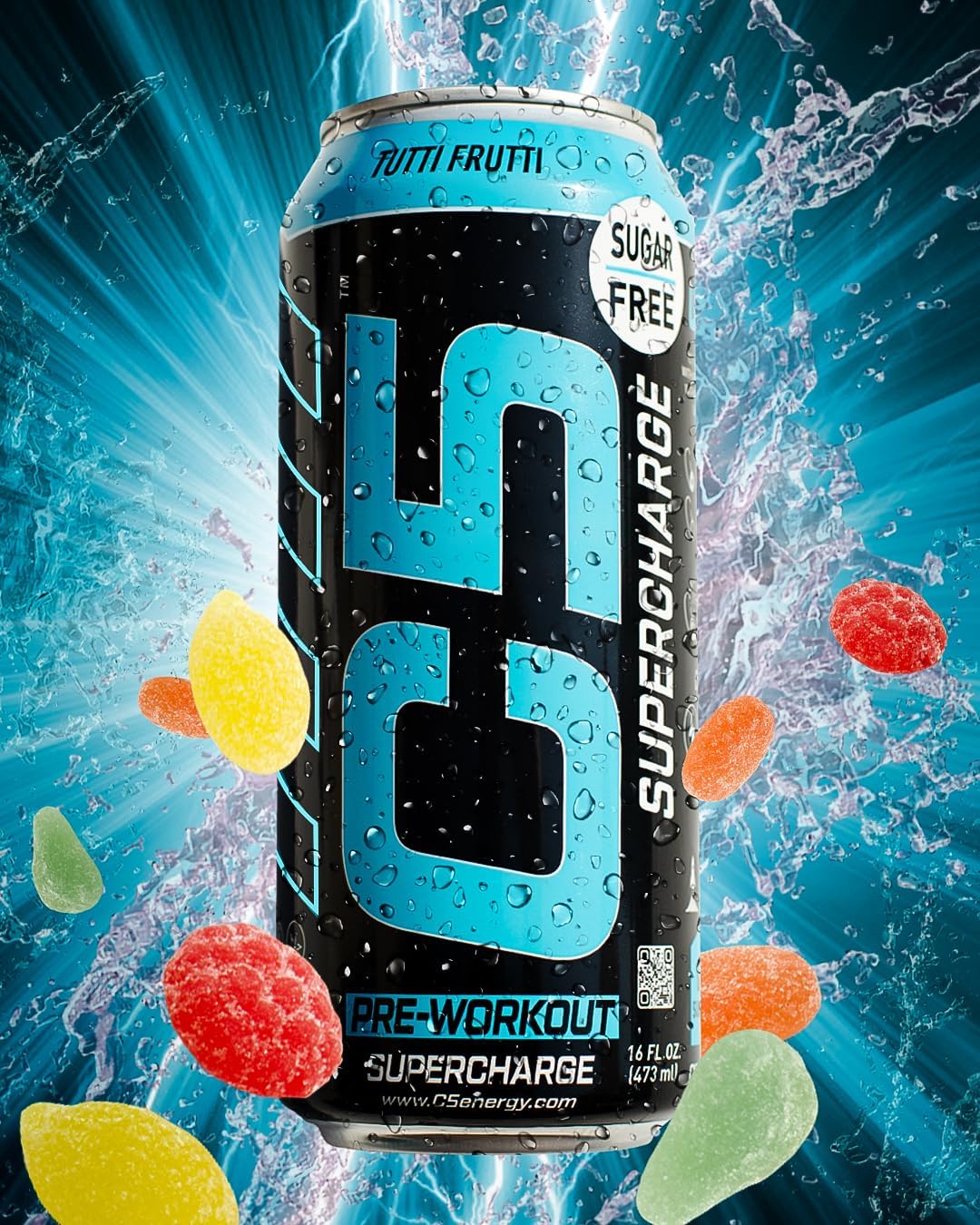C5 Tutti Frutti Superchare Pre Workout Drink 473Ml