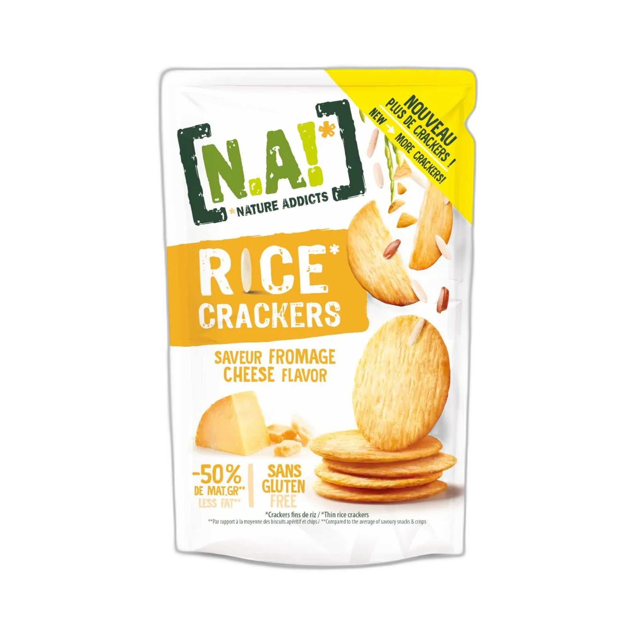 Nature Addict Cheese Rice Crackers 84Gm