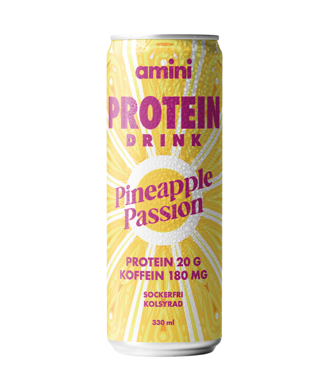 Amini Pineapple Passion Sf Protein Carbonated Drink 330Ml