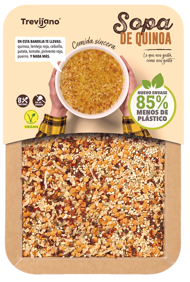 Trevijano Quinoa And Red Lentils Vegan Soup 200Gm