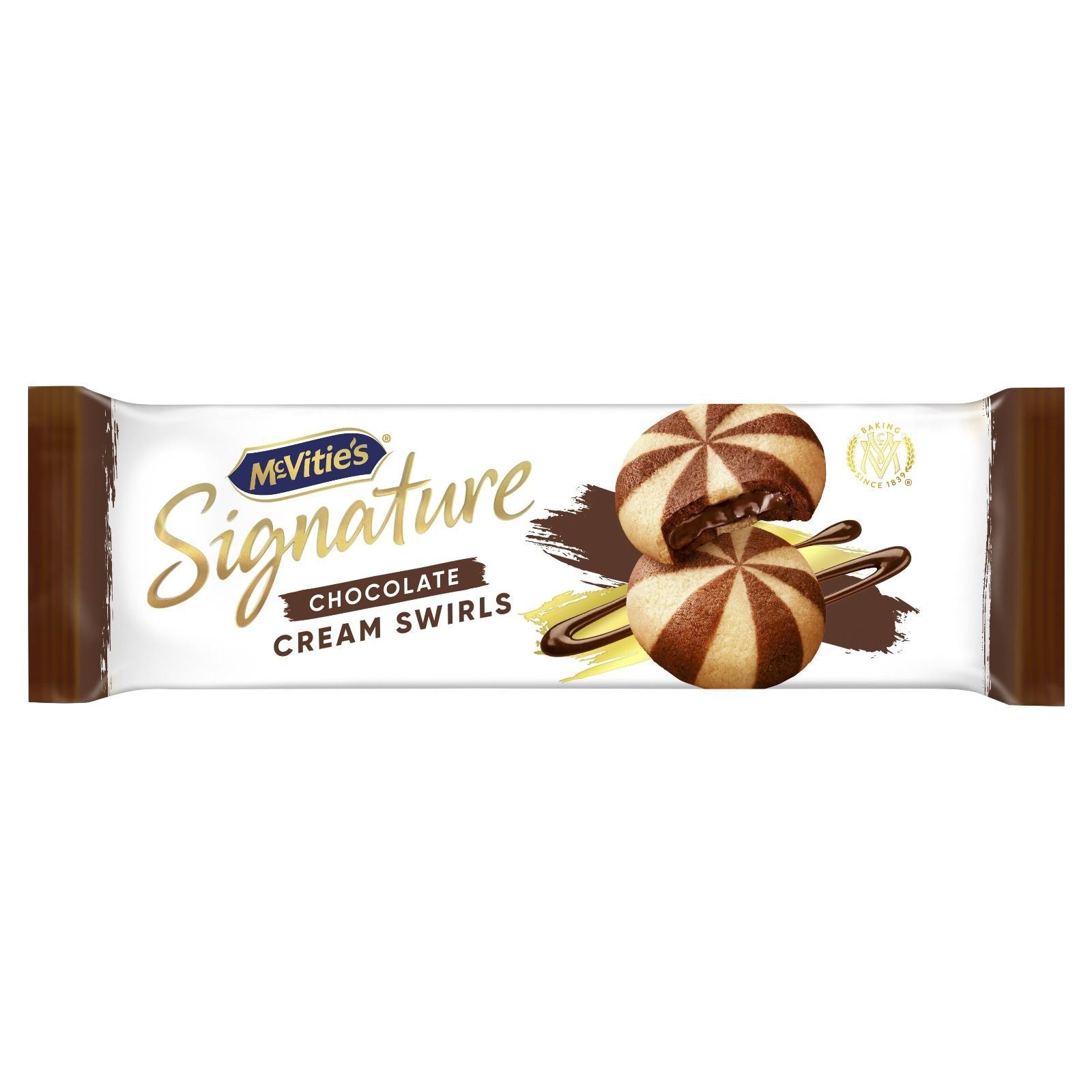 Mcvities Chocolate Cream Signature Swirls Biscuits 142Gm
