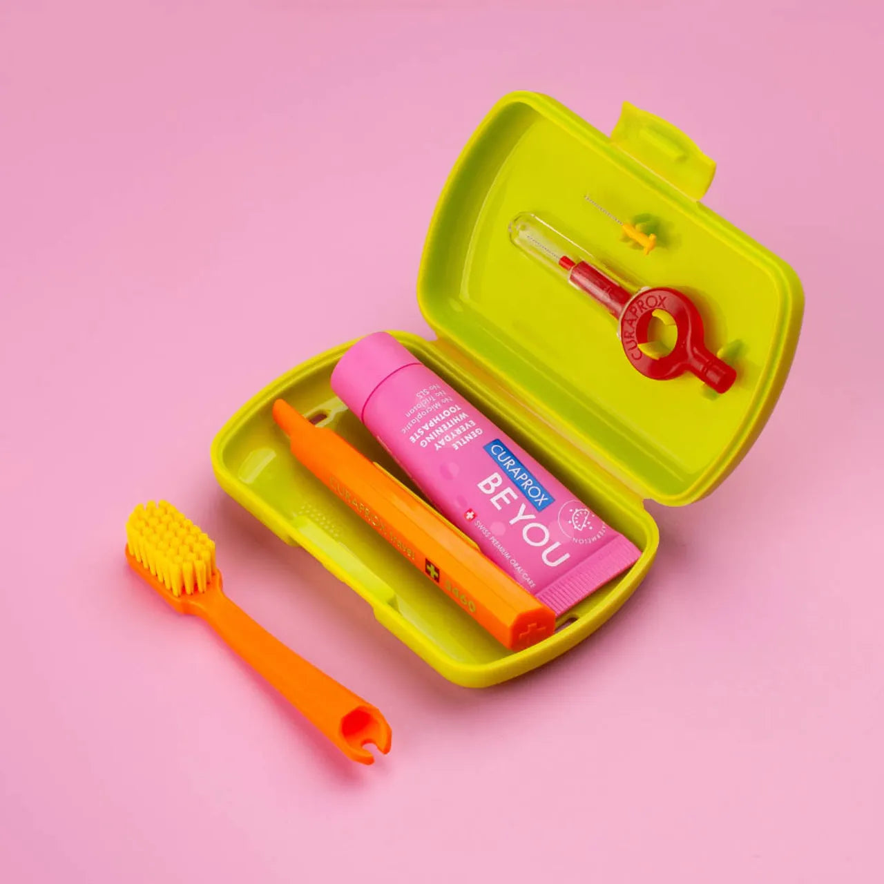 Curaprox 10M Toothbrush & Toothpaste Green Travel Set