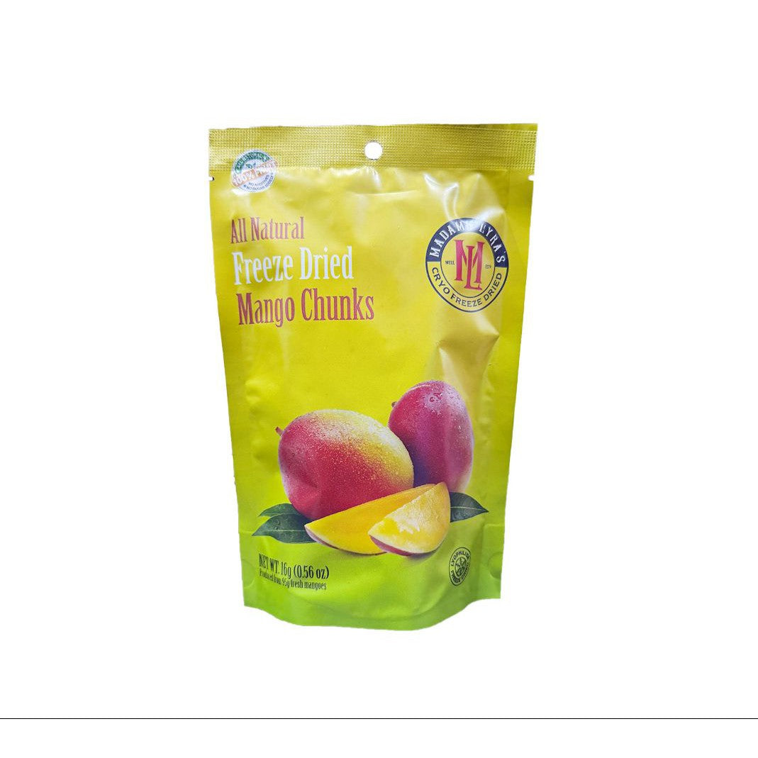 Madame Lyras Mango Slices Freeze Dried Fruits 16Gm