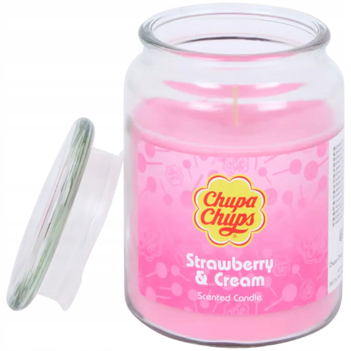Chupa Chups Strawberry And Cream Jar Candle 510Gm