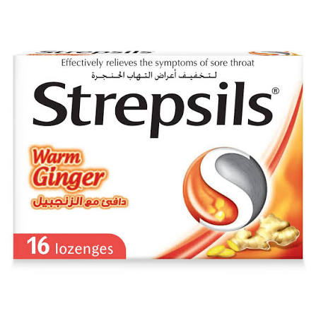 Strepsils Warm Ginger 16S Lozenges 1Pk