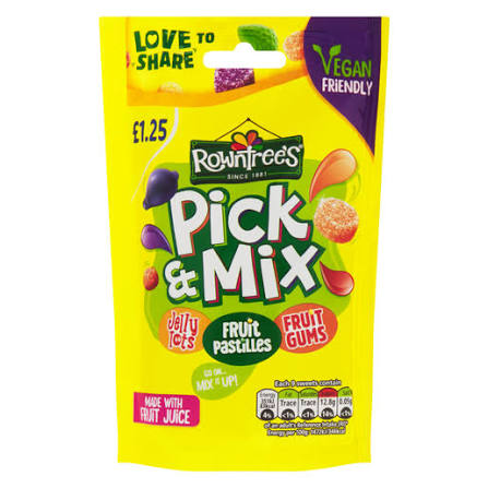 Rowntrees Pick Mix Pouch 120Gm
