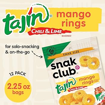 Snak Club Mango Rings Tajin 64Gm
