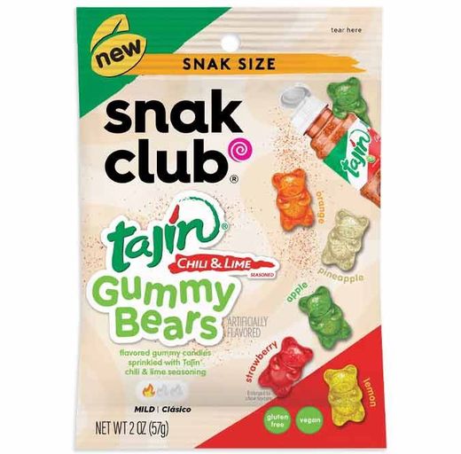 Snak Club Gummy Bear Rings Tajin 57Gm