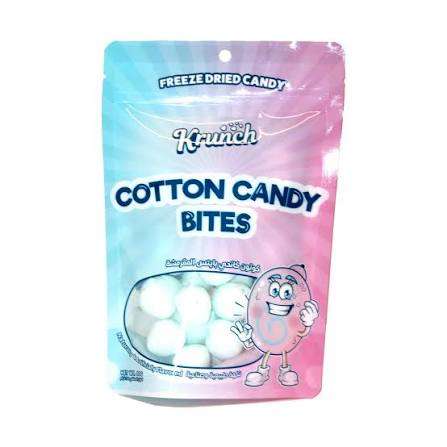 Krunch Cotton Candy Bites Freeze Dried Candy 30Gm