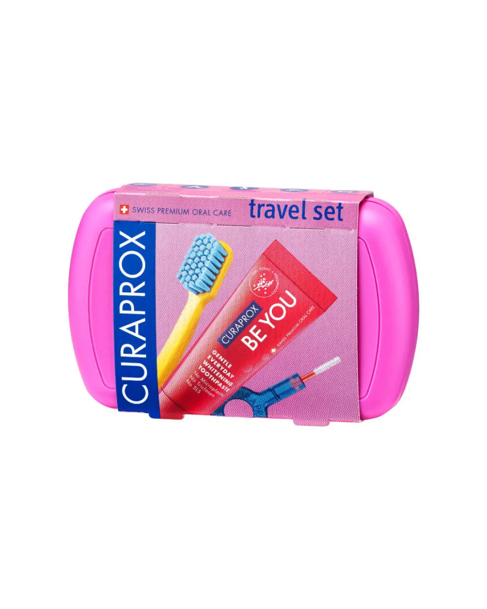 Curaprox Tb+10M Tp Pink Travel Set 1Pcs