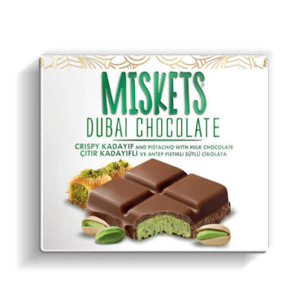 Miskets Dubai Chocolate 100Gm
