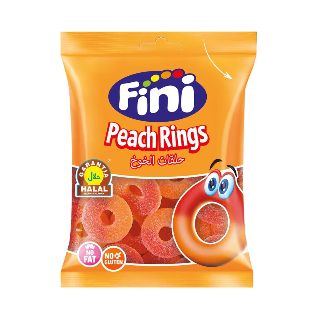 Fini Peach Rings 80Gm