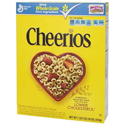 General Mills Cheerios Cereals 18Oz
