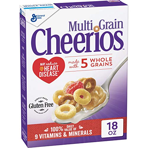 General Mills Multigrain Cheerios Cereals 18Oz