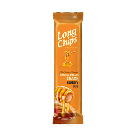 Long Chips Honey Bbq Potato Snack 75Gm