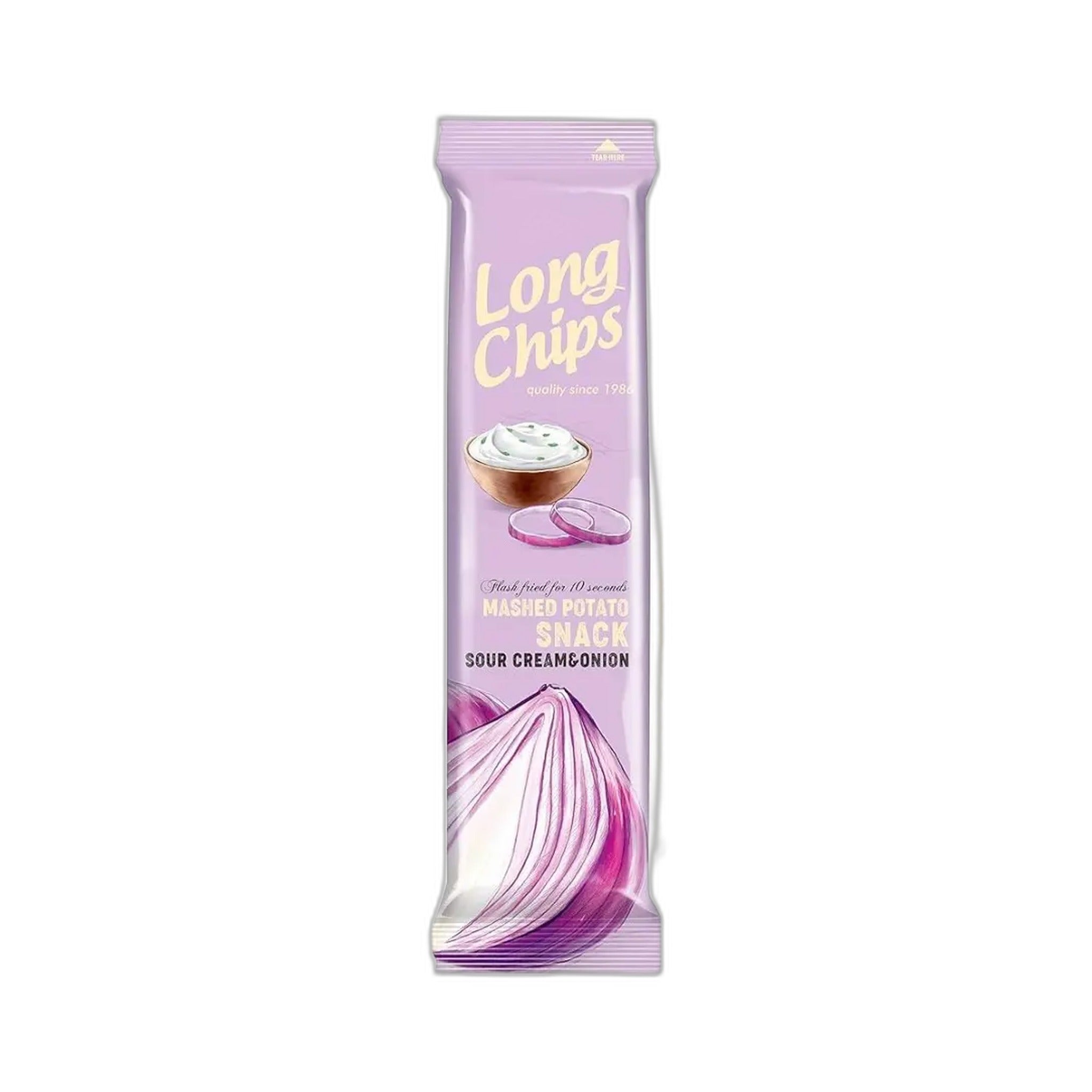 Long Chips Sour Cream And Onion Potato Snack 75Gm