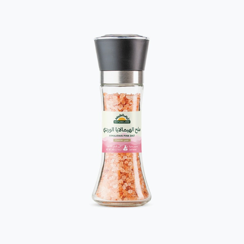 Natureland Coarse With Grinder Himalayan Pink Salt 200Gm