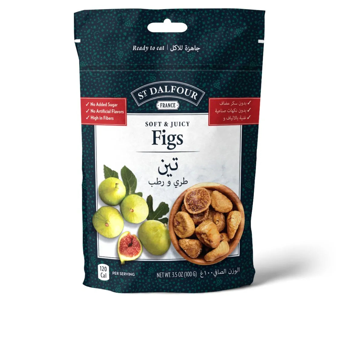 St Dalfour Soft And Juicy Semi Dried Fruits Figs 100Gm