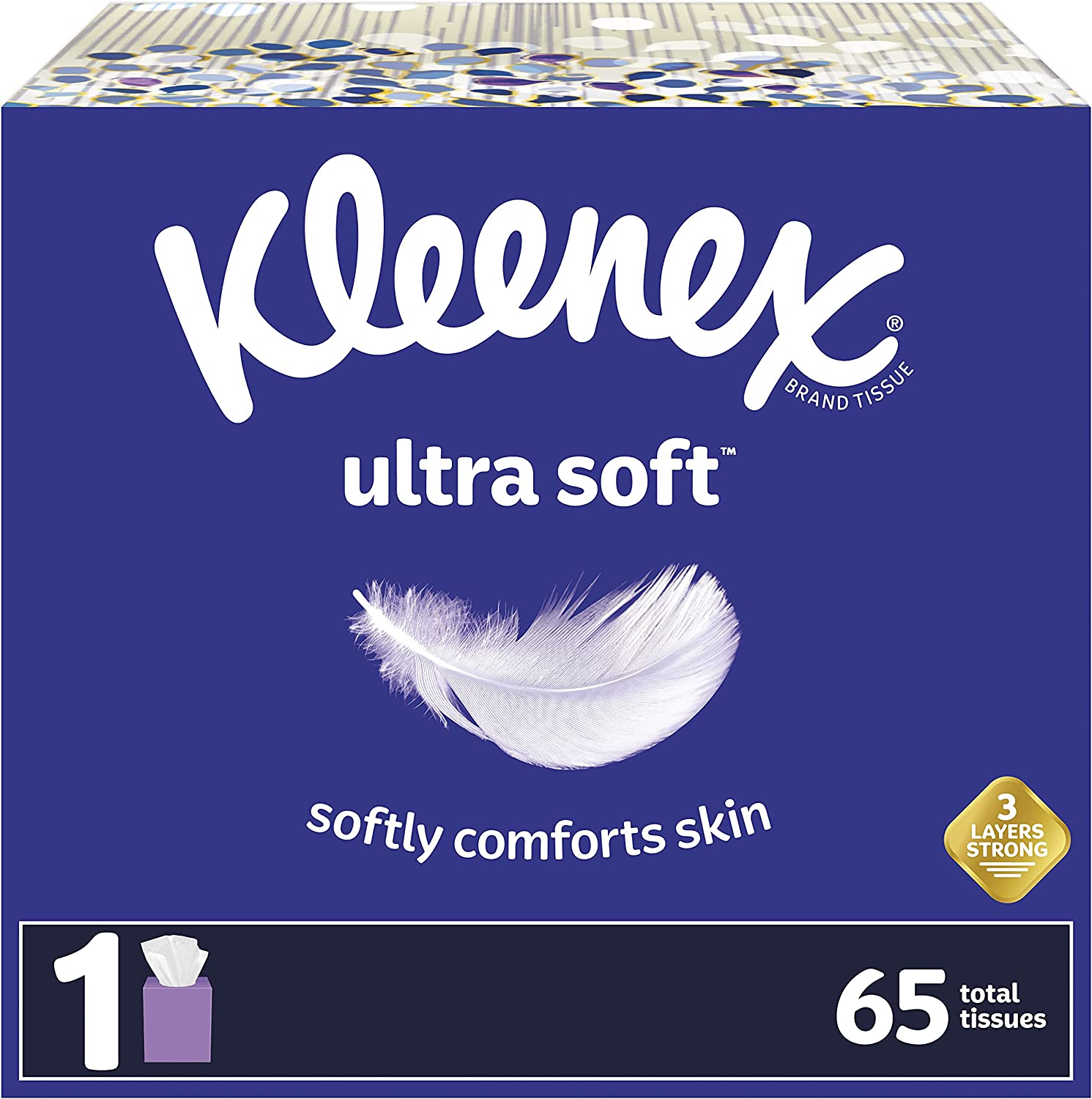 Kleenex Ultra Cube Tissue Box 65Ply