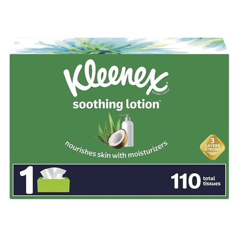 Kleenex Lotioned Tissue Box 110Ply