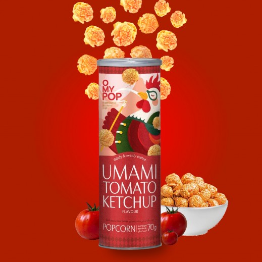 O My Pop Tomato Ketchup Popcorn 70Gm