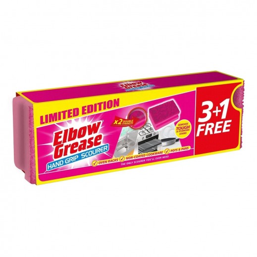 Elbow Grease Pink Scourers Hand Grip 1Pk