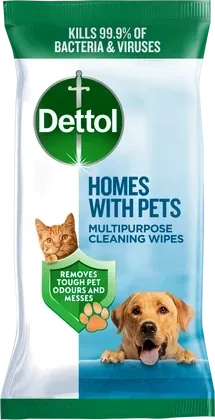 Dettol House With Pets Wipes 1Pk