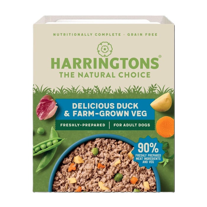 Harringtons Duck Wet Dog Food Trays 400Gm
