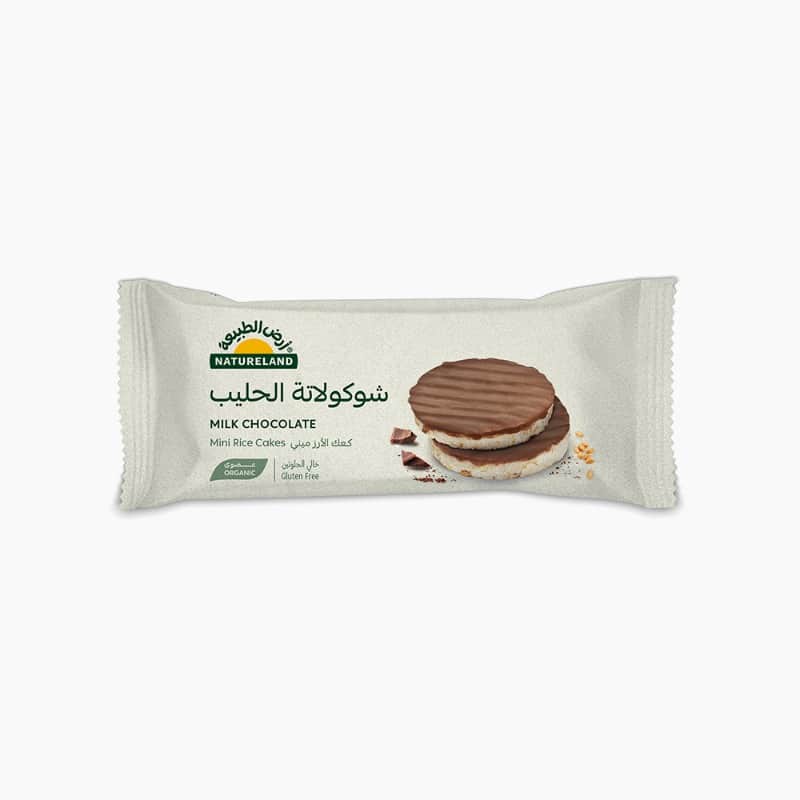 Natureland Mini Rice Cakes With Milk Chocolate 16Gm