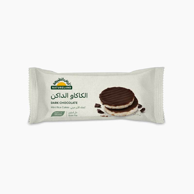 Natureland Mini Rice Cakes With Dark Chocolate 16Gm