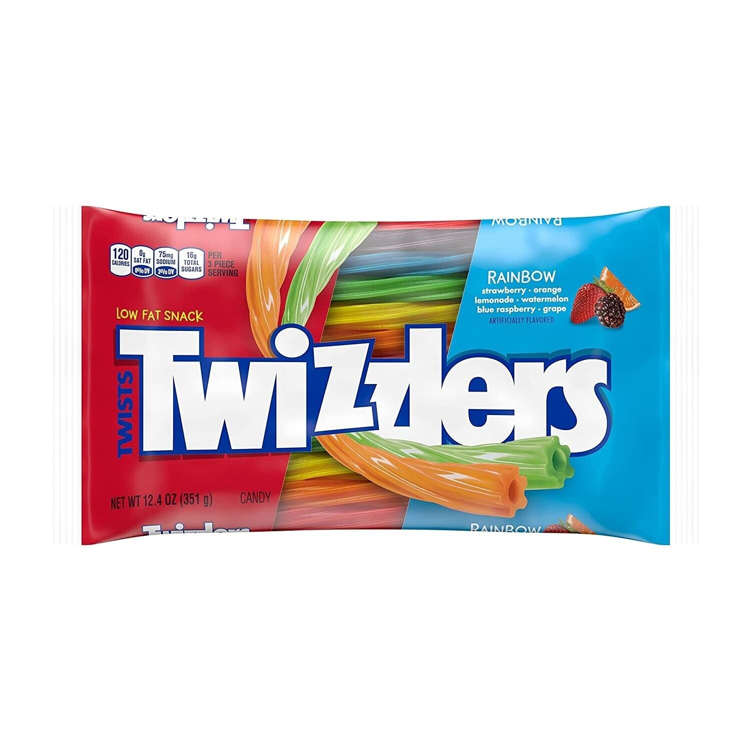Twizzlers Rainbow Licorice Candy 12.4Oz
