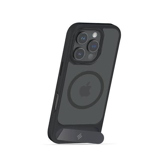 Smartix Premium Black Designer Stand Case For Iphone 16 Pro 1Pcs