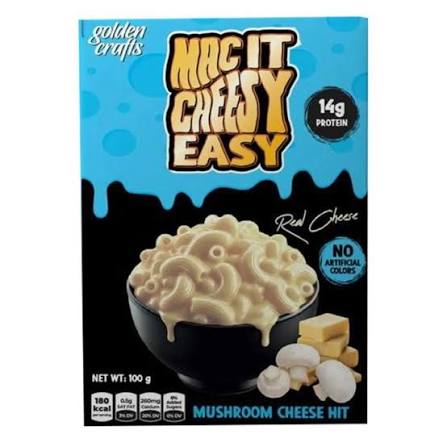 Golden Crafts Mushroom Cheese Hit Mac It Cheesy Easy 100Gm