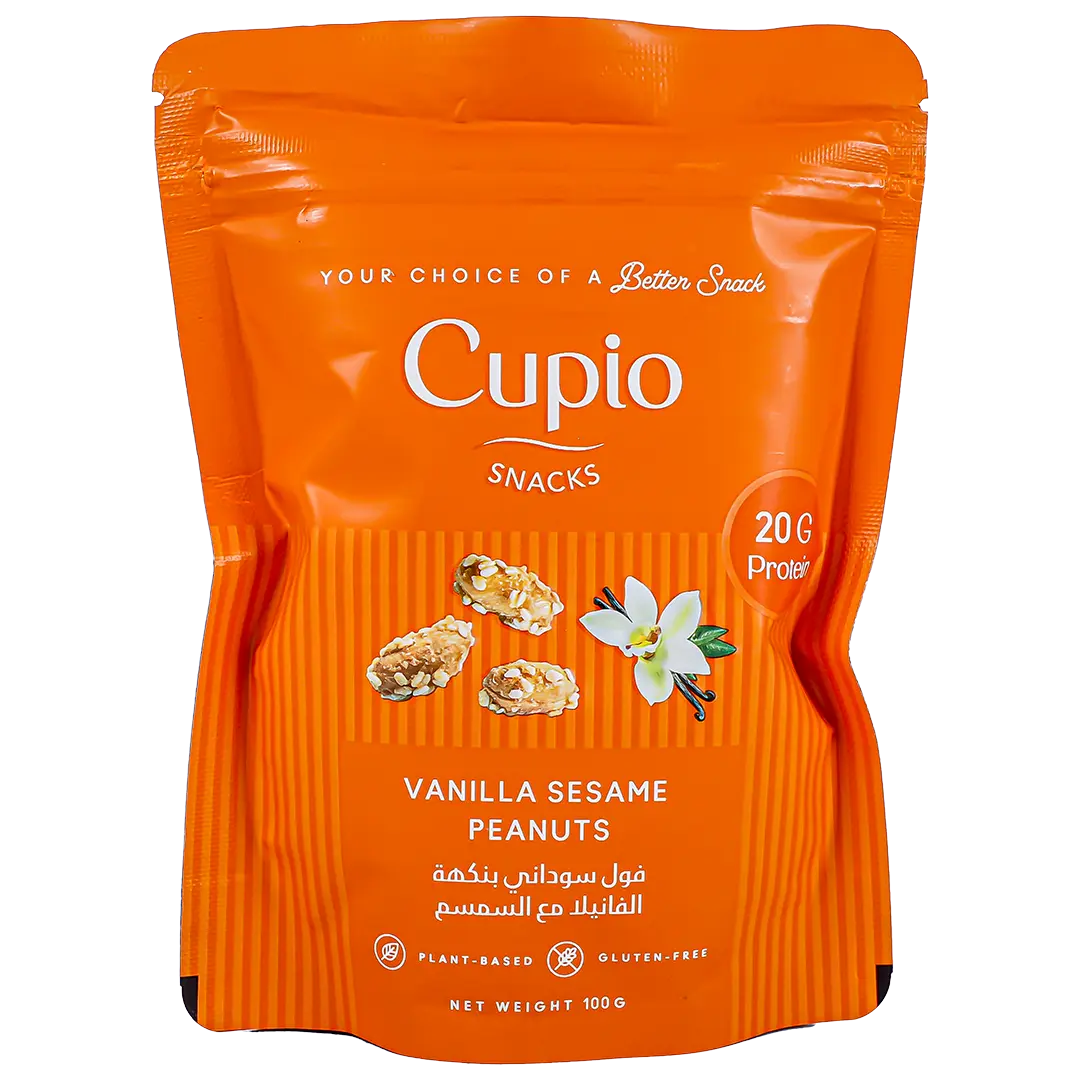 Cupio Vanilla Sesame Peanuts 100Gm
