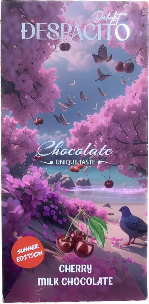 Despacito Cherry Milk Chocolate Bar 80Gm