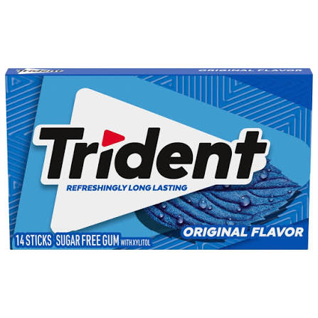 Trident Original Sugar Free Chewing Gum 1Pk