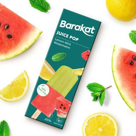 Barakat Lemon Mint And Watermelon Juice Pops 80Gm