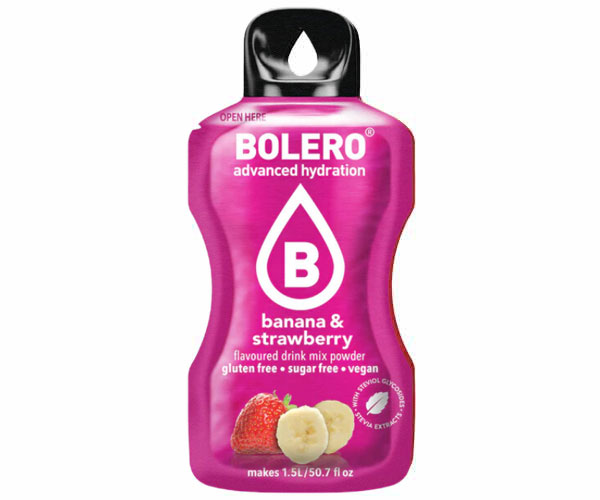 Bolero Banana & Strawberry Drink Mix 9Gm