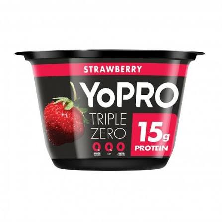 Yopro Strawberry Triple Zero Yoghurt 150Gm