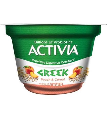 Activia Peach & Cereal Greek Dairy Dessert 150Gm