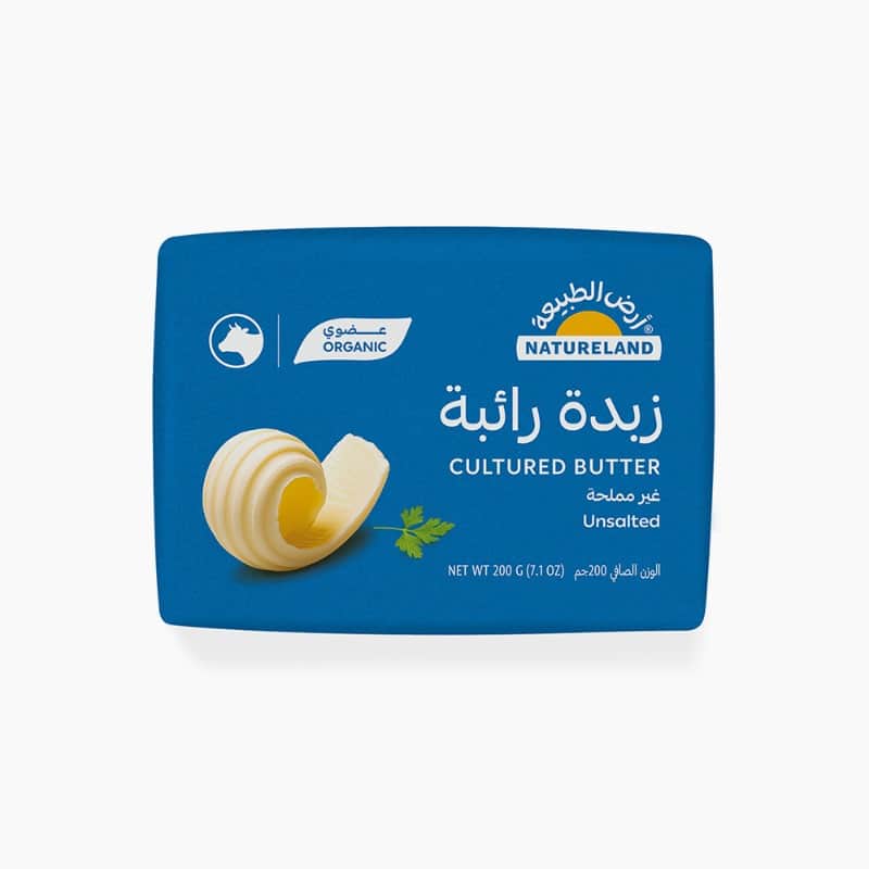Natureland Unsalted Cultured Butter 200Gm