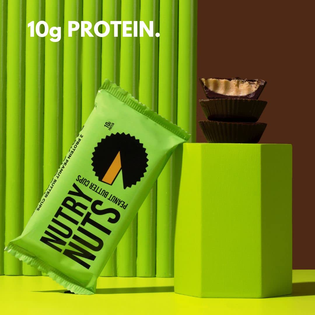Nutry Nuts Dark Chocolate Peanut Butter Protein Cups 42Gm