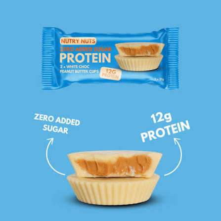 Nutry Nuts White Chocolate Peanut Butter Protein Cups 42Gm